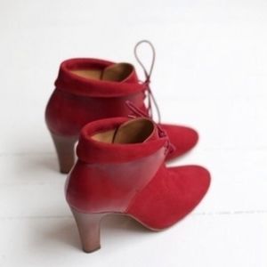 Sezane red booties